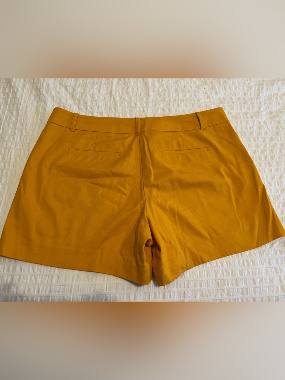 Ann Taylor Factory Mustard Tailored Shorts